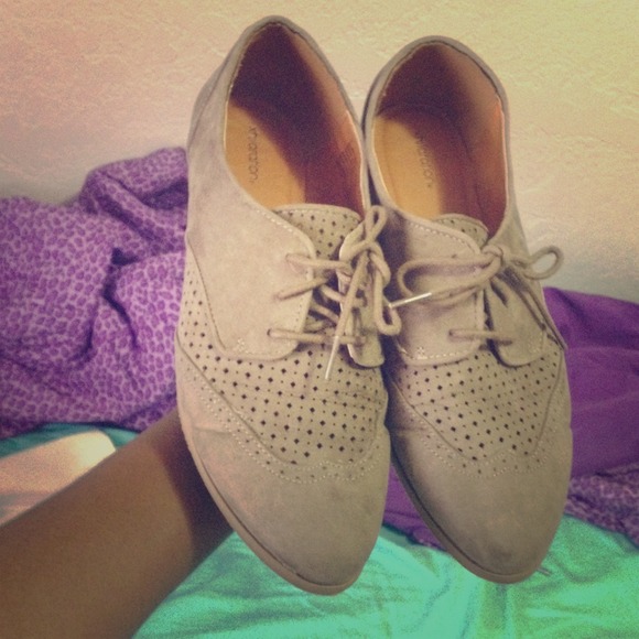 *SOLD* Suede Oxfords