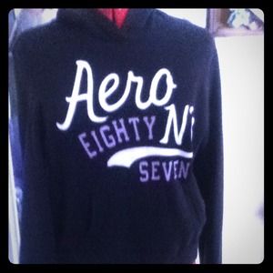 An Aeropostale sweatshirt
