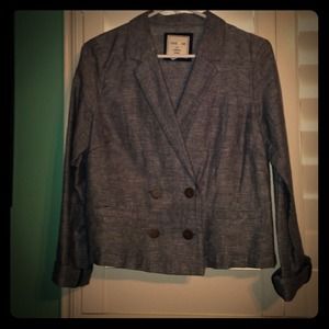 Chambray blazer.