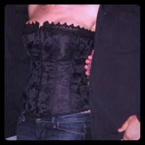 Bustier Black Top
