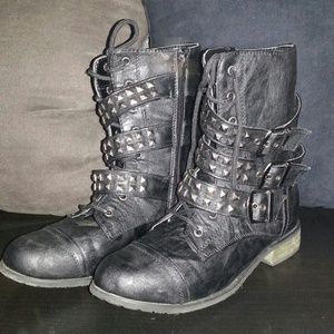 Studded combat boots!! REDUCED !!