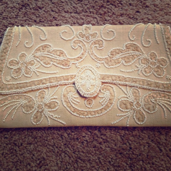 Vintage beaded clutch