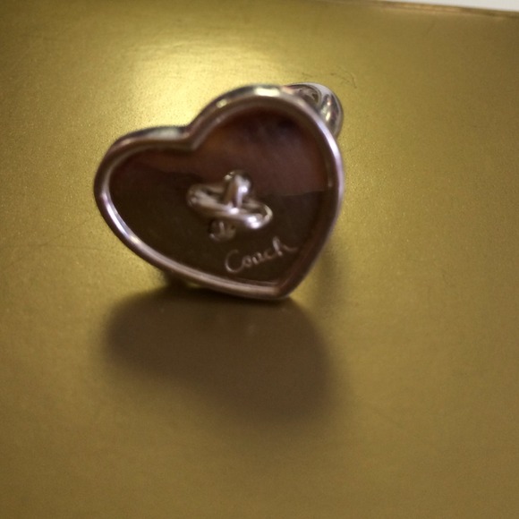 ❌SOLD❌ Authentic Coach 925 sterling heart ring