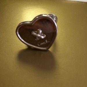 ❌SOLD❌ Authentic Coach 925 sterling heart ring