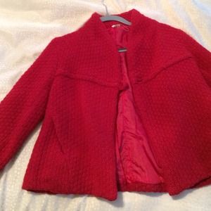 Free people knit blazer w/ flare cape like style