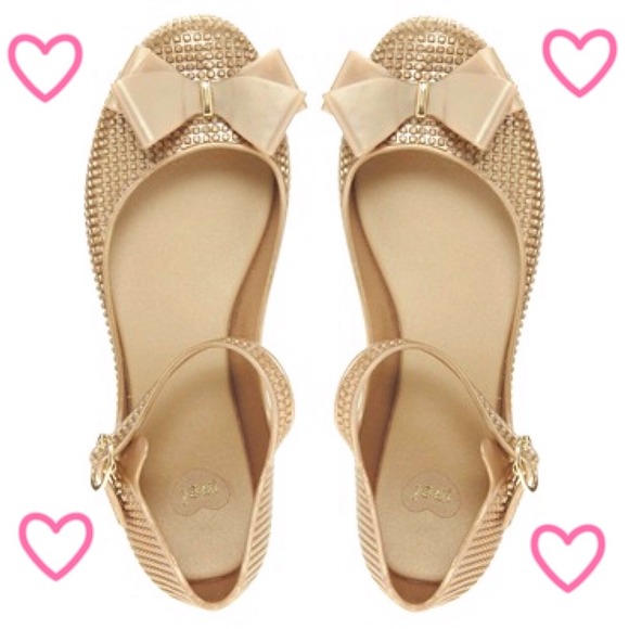 💛Mel Gel Blueberry Bow Gel Flats💛
