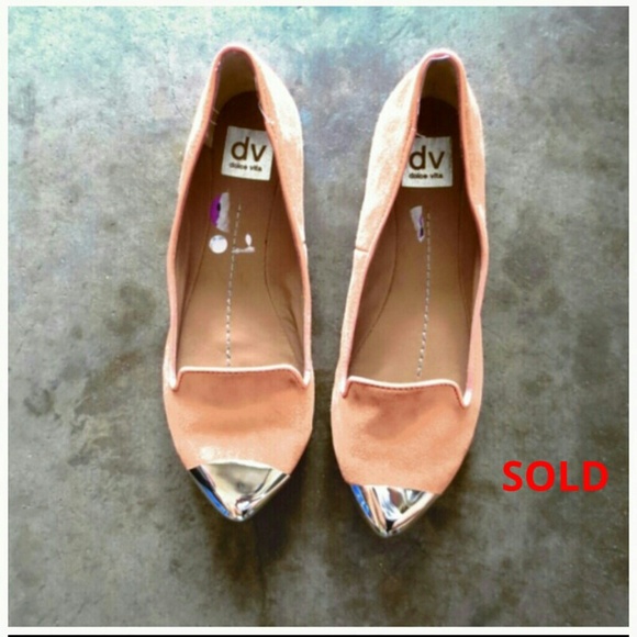 Dolce vita metal toes capped flats