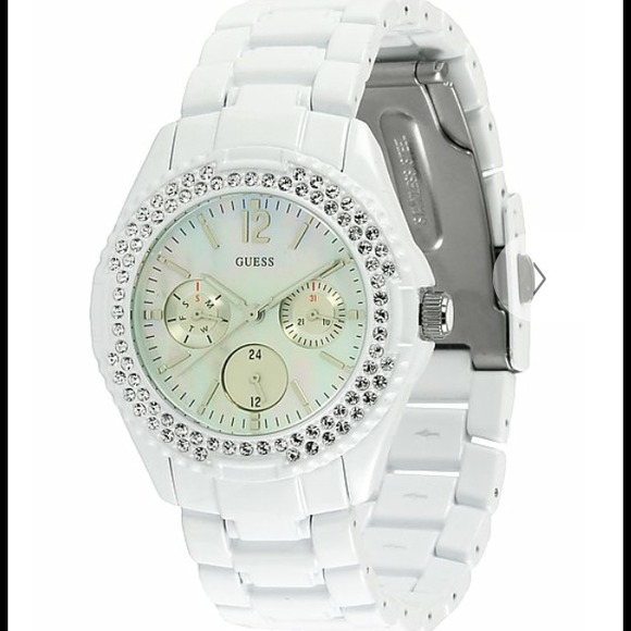 Guess watch with rhinestones!!
