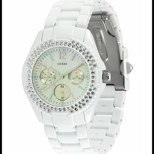 Guess watch with rhinestones!!