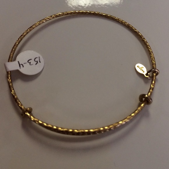 🔴HOLD Authentic Alex and Ani shiny gold bangle