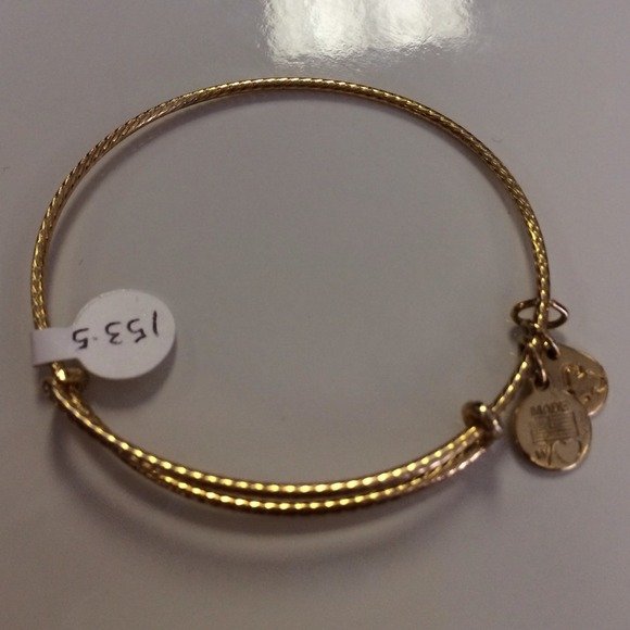 🔴HOLD Authentic Alex and Ani shiny gold bangle