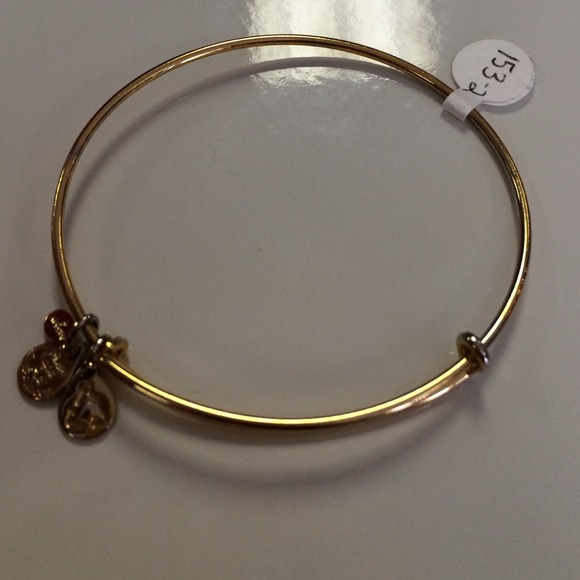 🔴HOLD Authentic Alex and Ani shiny gold bangle