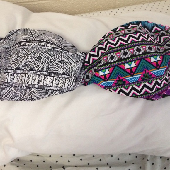 Tribal bandeau bikini top - Picture 1 of 3