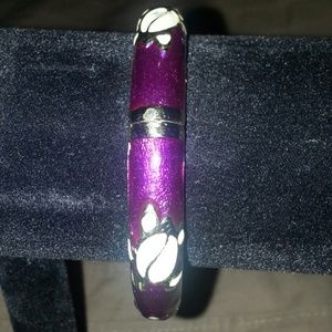 Hawaiian inspired purple bracelet