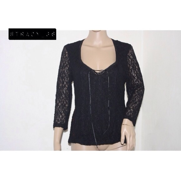 Black Lace Shirt
