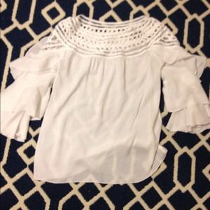 White crochet top