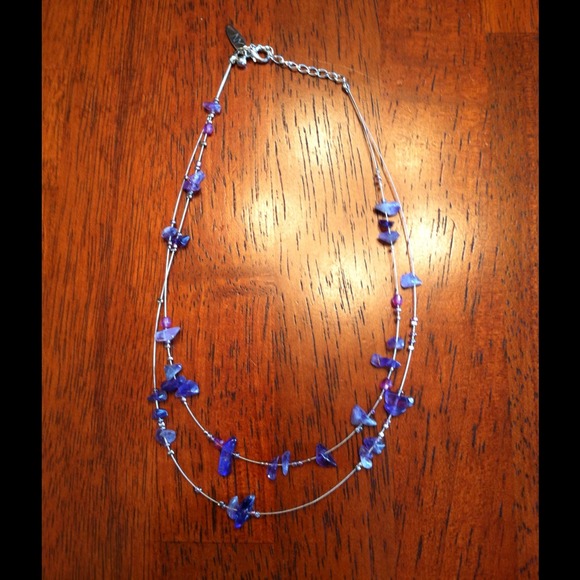 Lavender stone necklace