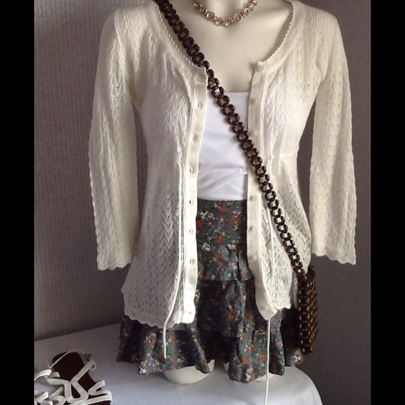 White Lightweight Cardi