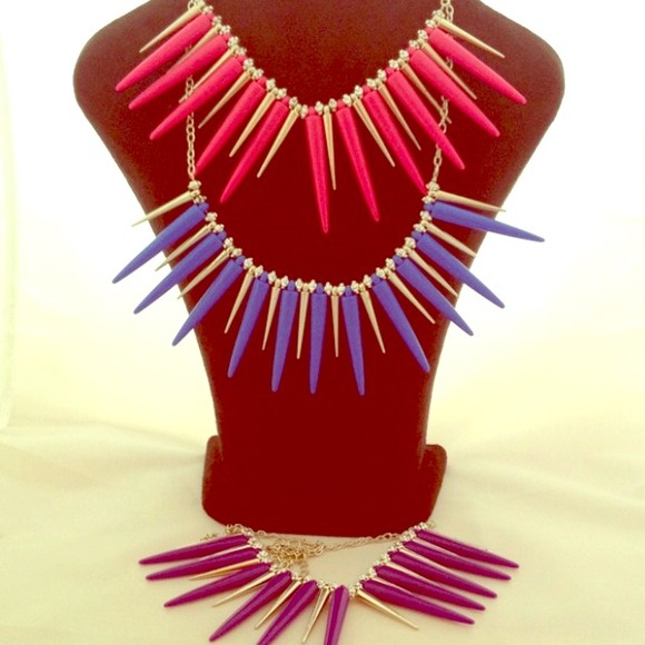 Jewelry - 3 Spike Necklaces BUNDLE