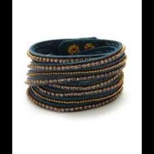 Presh Jewelry - HOLD for Lisa Presh Blue Leather wrap bracelet Presh Jewelry - HOLD for Lisa Presh Blue Leather wrap bracelet