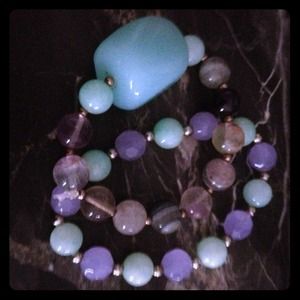 Semi precious stone bracelet