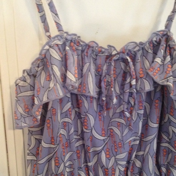 Lavender print dress - Picture 2 of 3