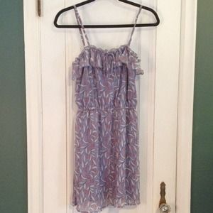 Lavender print dress