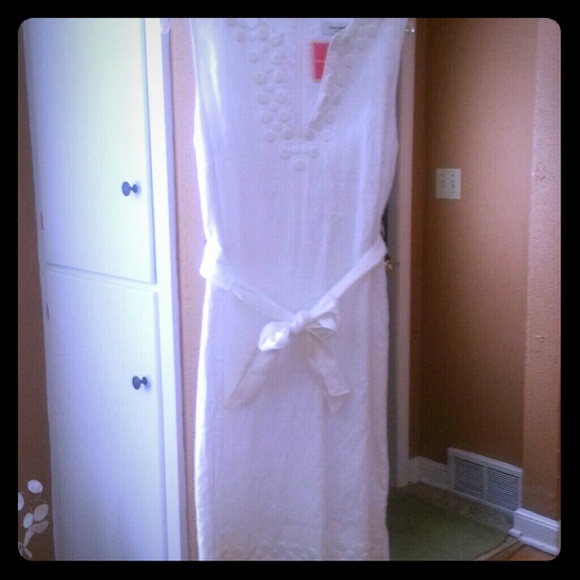 White Linen summer dress