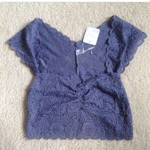 🎉HOST PICK 🎉NWT Free People lace cropped top