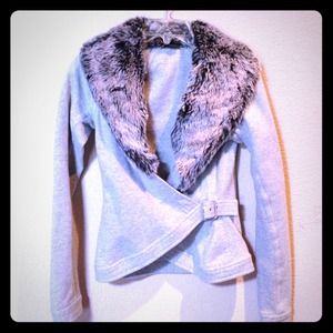 Armani Exchange Fur Collar Jacket