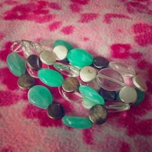 Green beaded bracelet