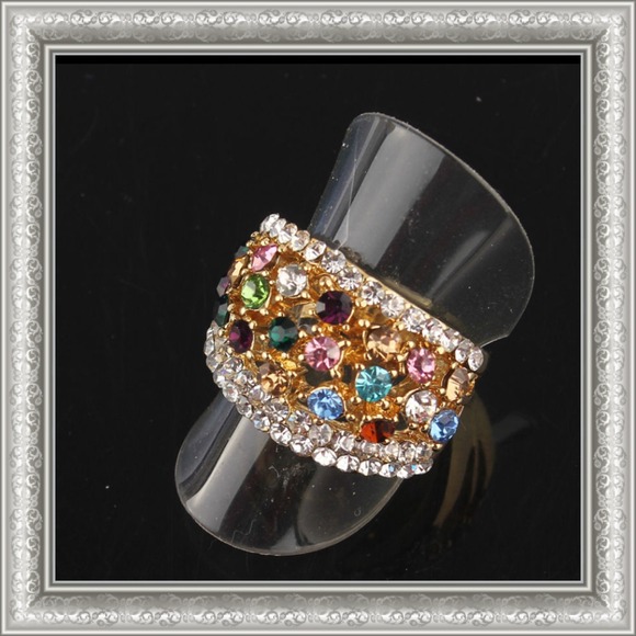 Jewelry - 🌟HOST PICK🌟Multi colored crystal GF ring