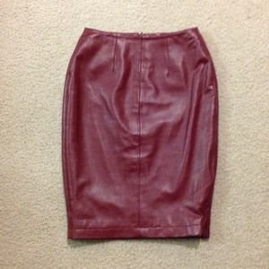 Hugo leather skirt