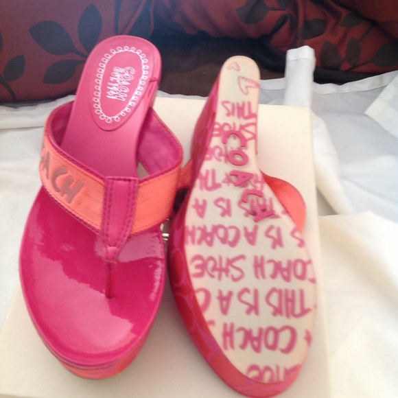 Coach wedge sandles - Picture 2 of 3