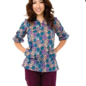 Koi Scrub Top