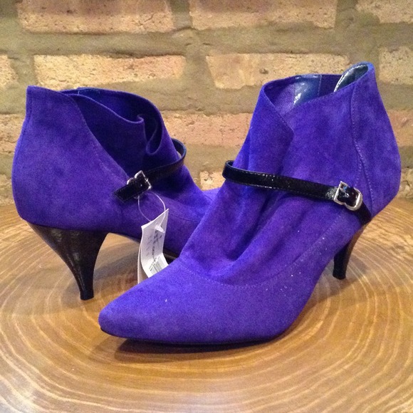 electric blue booties