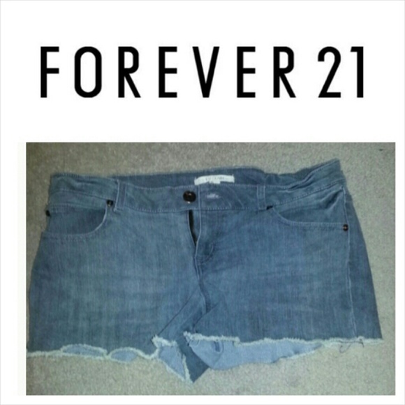 GREY denim shorts size 31