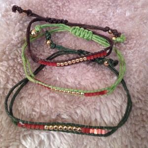 Three bracelets