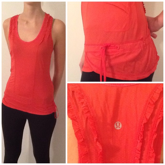 Pink lulu running top