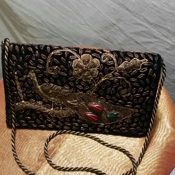 Vintage Clutch with thin straps