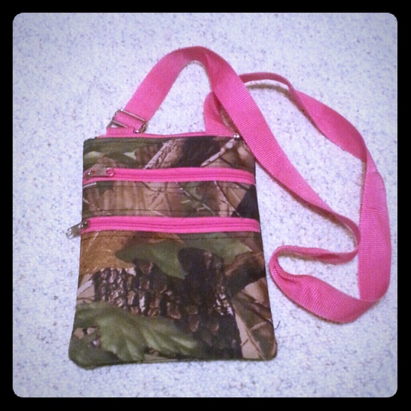 Pink camo purse