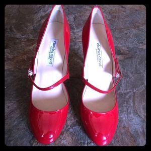 Charles David red pumps