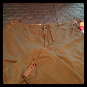 Olive drab cargo capris