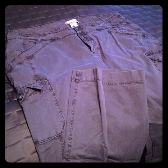 Slate blue cargo pants