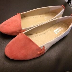 Coral and tan flats