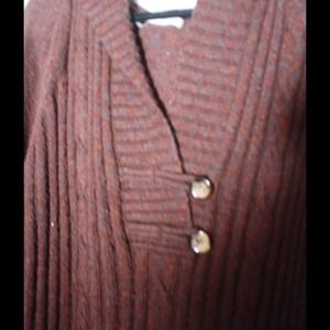 Brown Speckled Hooded Sweater