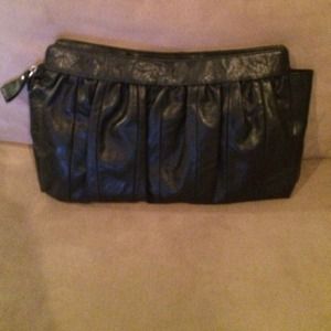 Large black clutch