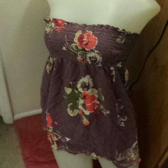 Strapless shirt