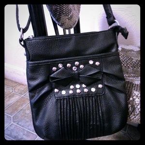 Black cross body bag