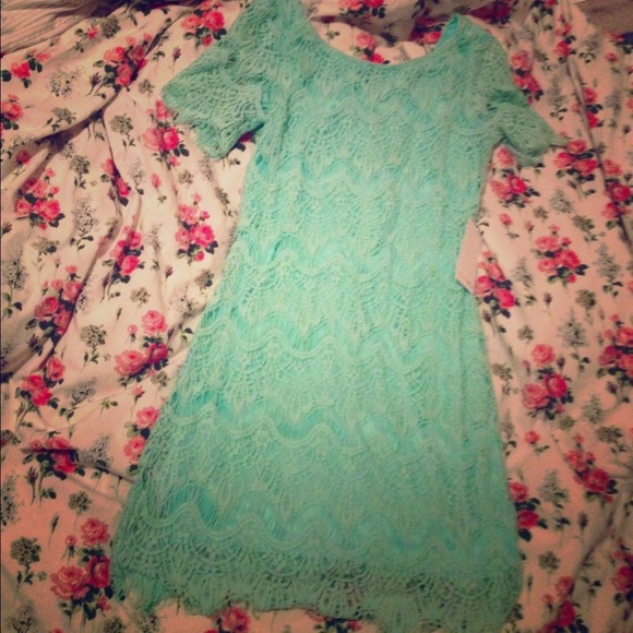 A Lovemarks mint green size small dress.